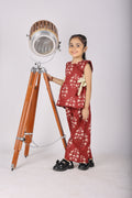 RUBY RED FLORAL CO-ORD