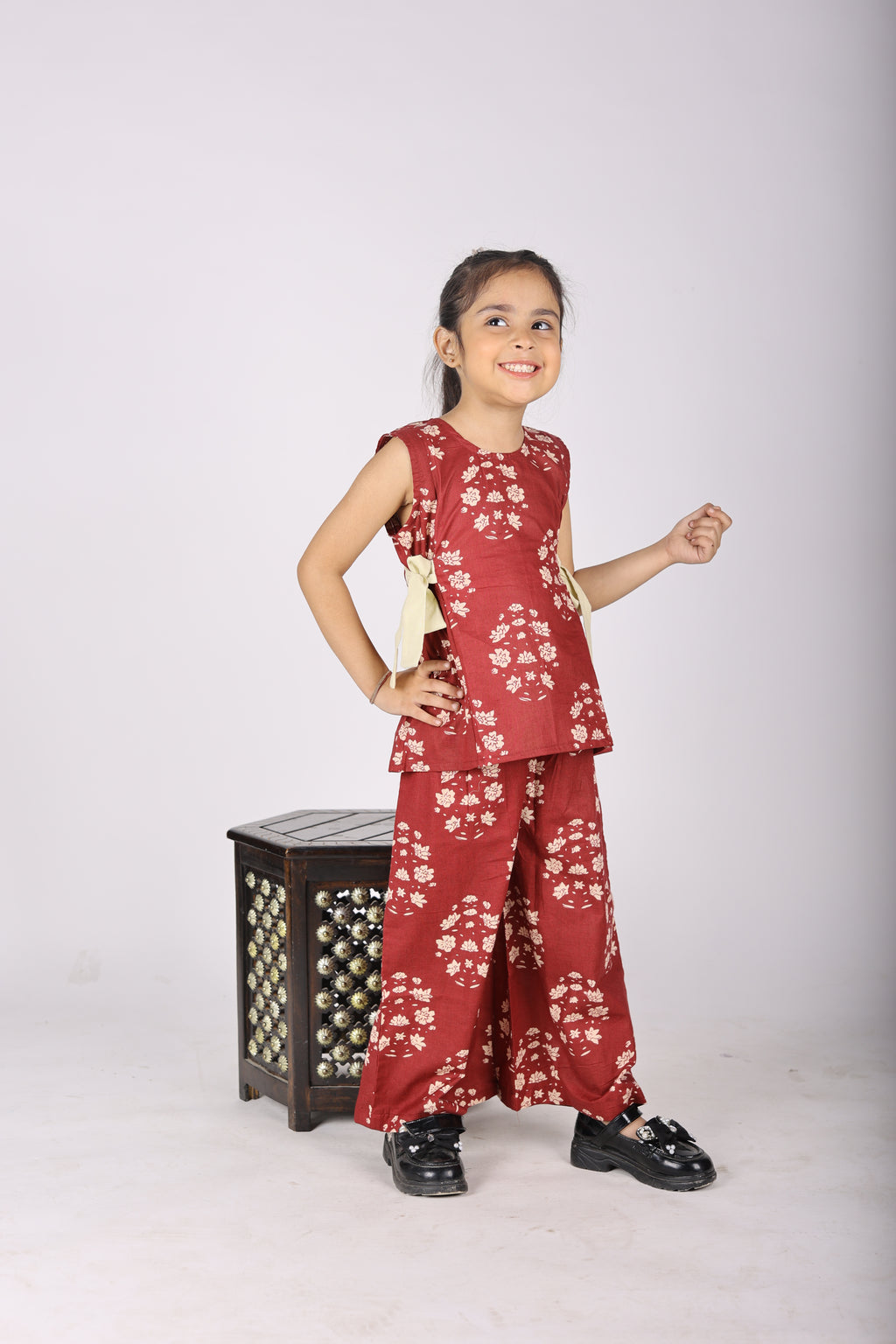 RUBY RED FLORAL CO-ORD
