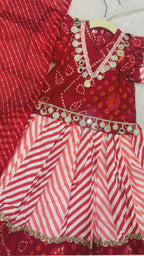 Bandhej Leheriya Lehenga Set
