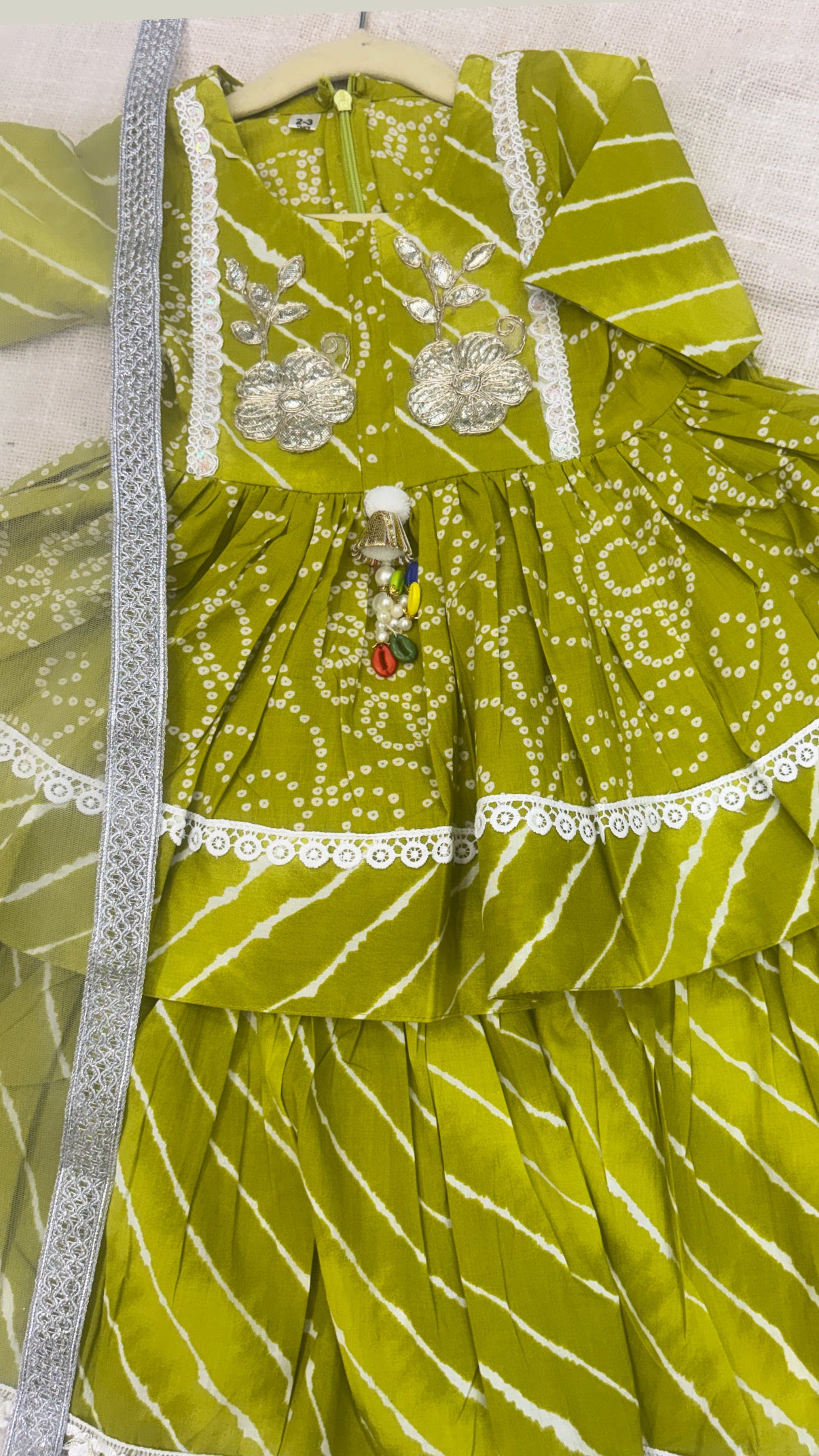 Bandhej Utsav Girls Sharara set