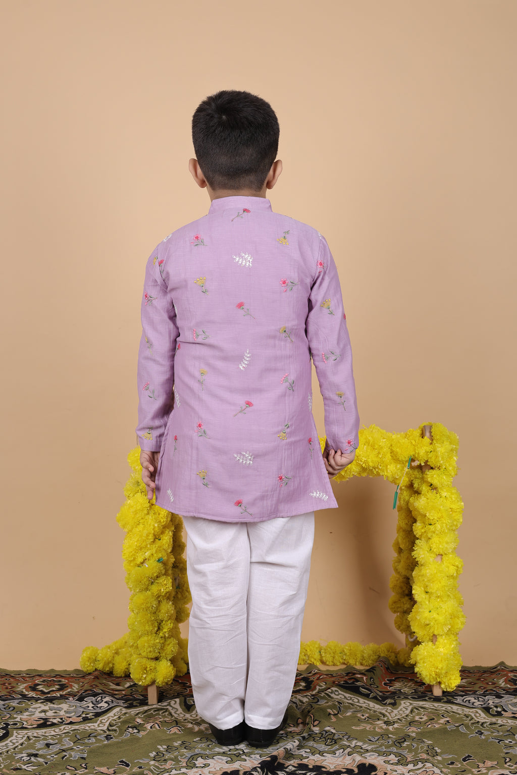 Lilac Bloom Kurta Set