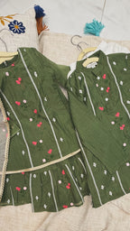 Floral Green Sharara sSet