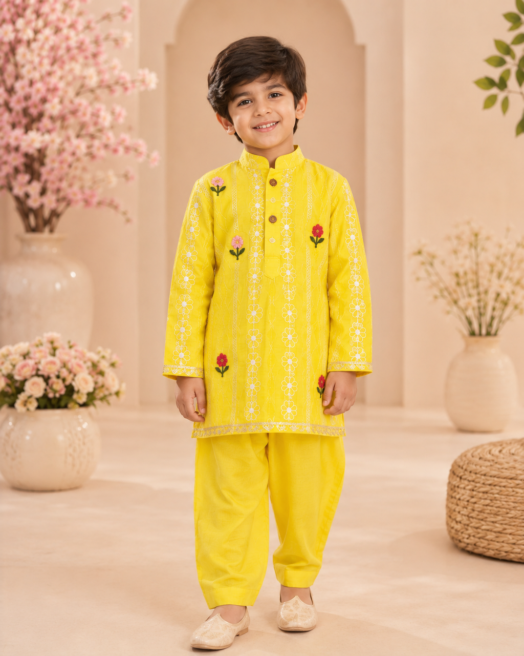 Lemon Bloom Kurta Set