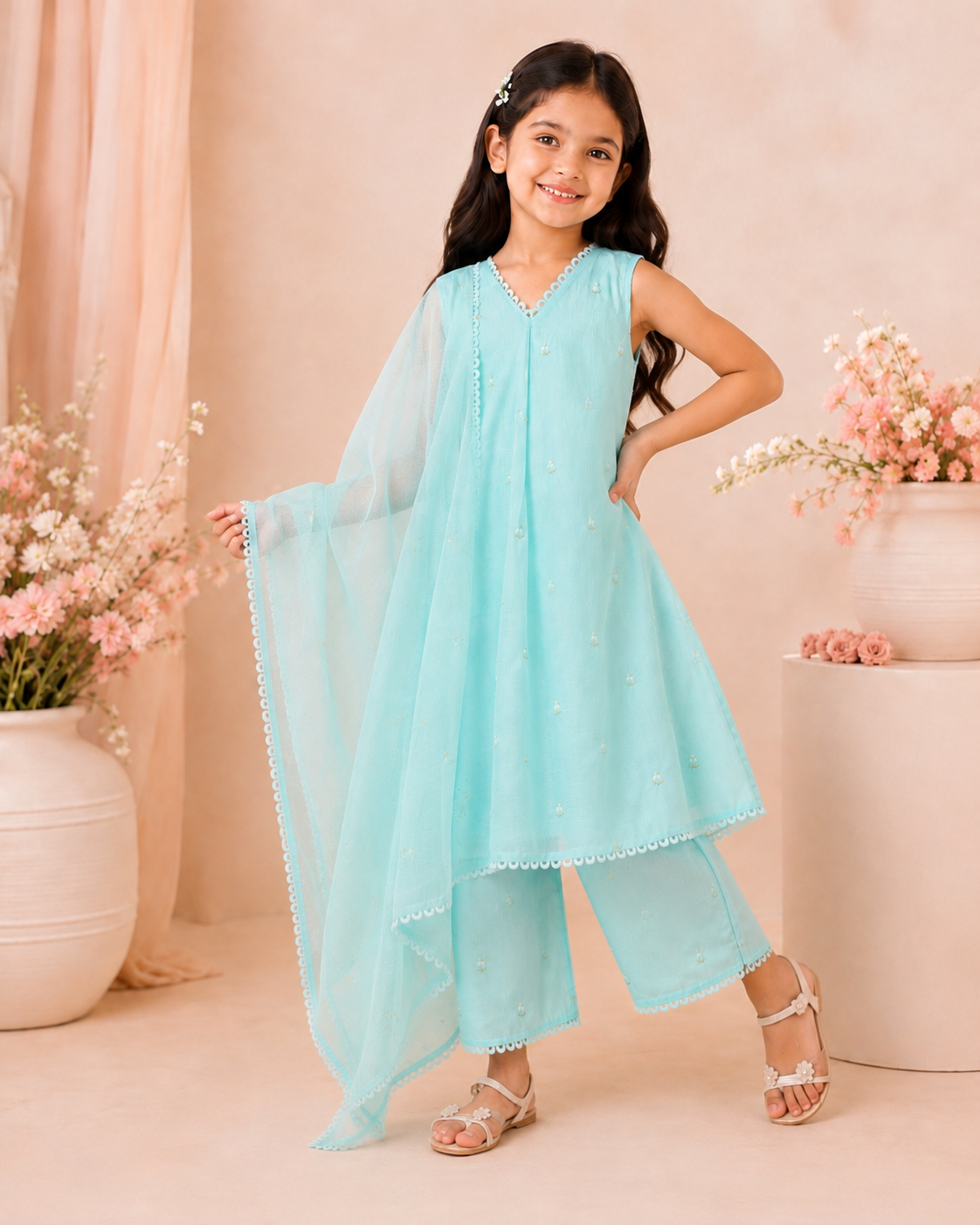 Meher Kota Doriya Palazzo Indian Wear