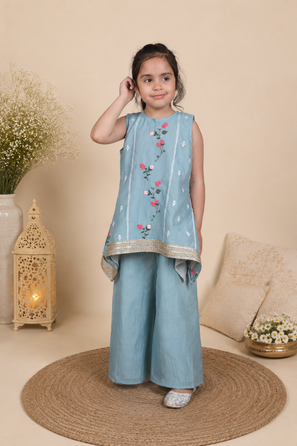 ROYAL EDGE PLAZO SET