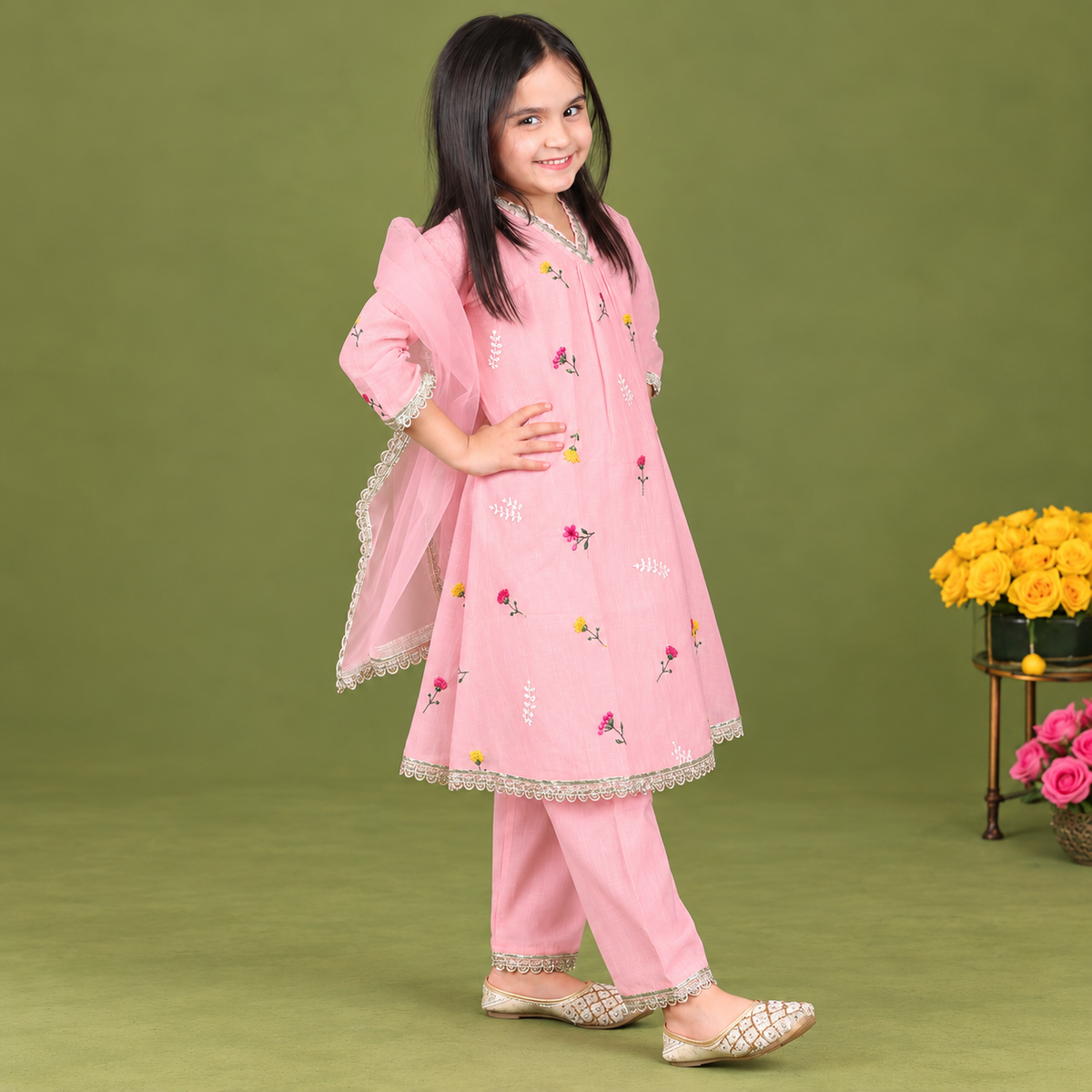 Gulab Kurti Set