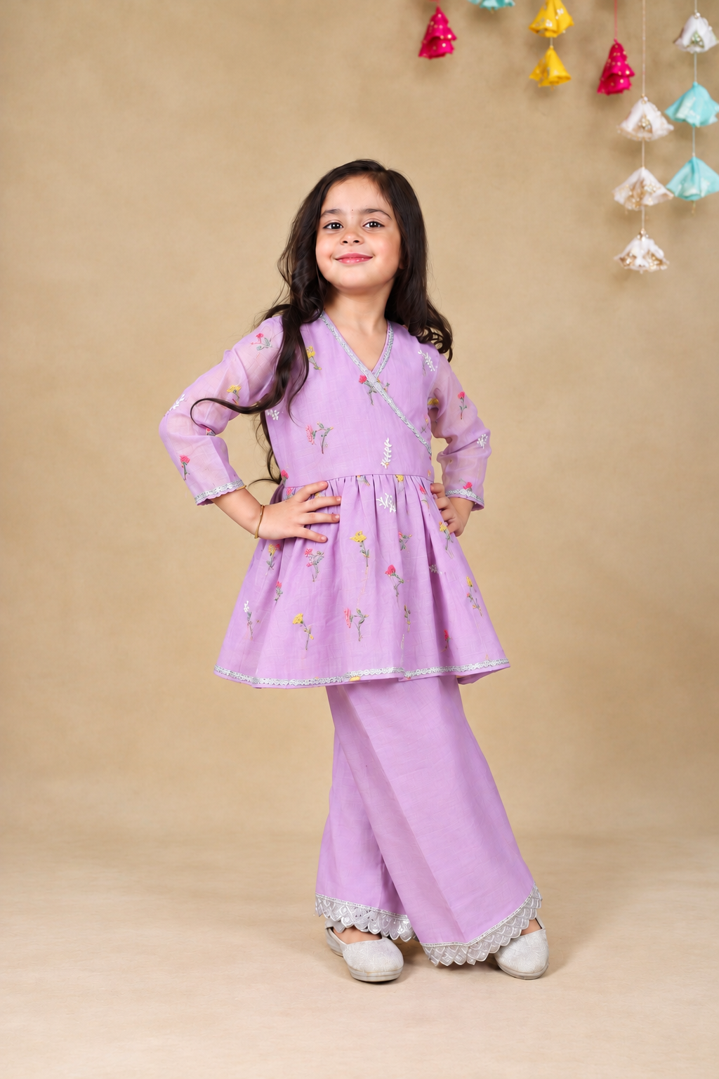 Lilac Blush palazzo Set