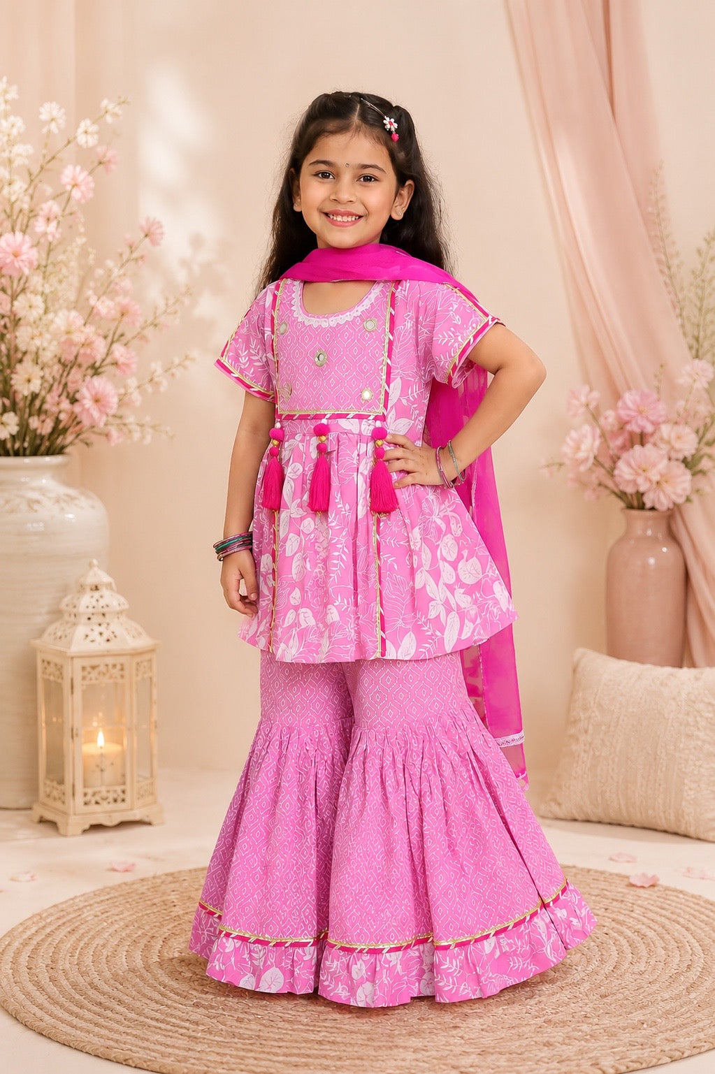 Gulabi Pink Sharara Set