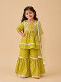 Bandhej Utsav Girls Sharara set