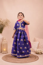 PUPLE BLOSSOM TWIRL LEHENGA