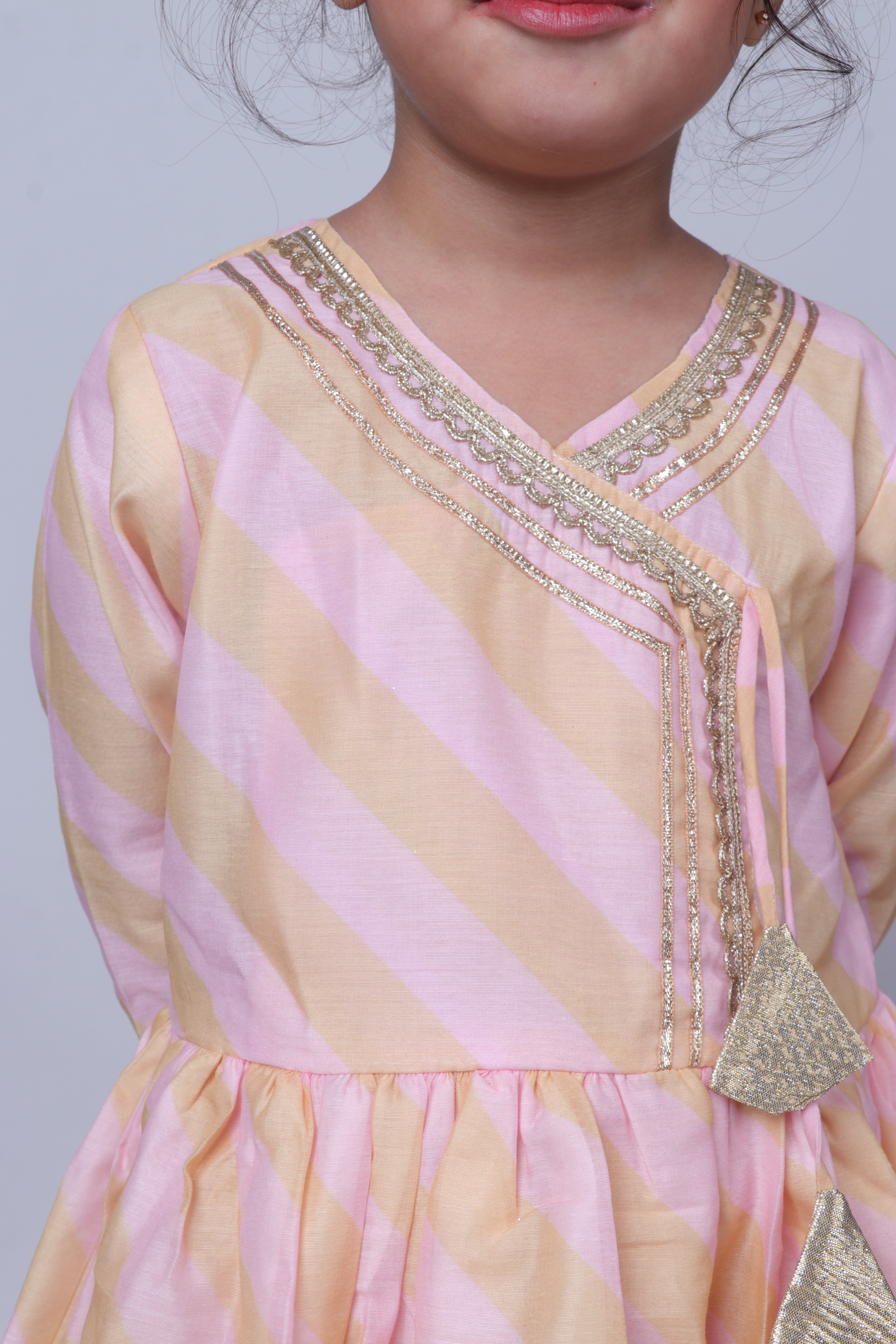 PASTEL DESIGNER BORDER SHARARA SET