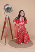 LITTLE MAHARANI BRPCADE LEHENGA