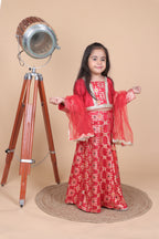 LITTLE MAHARANI BRPCADE LEHENGA