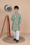 AVOCADO GREEN KURTA PYJAMA SET