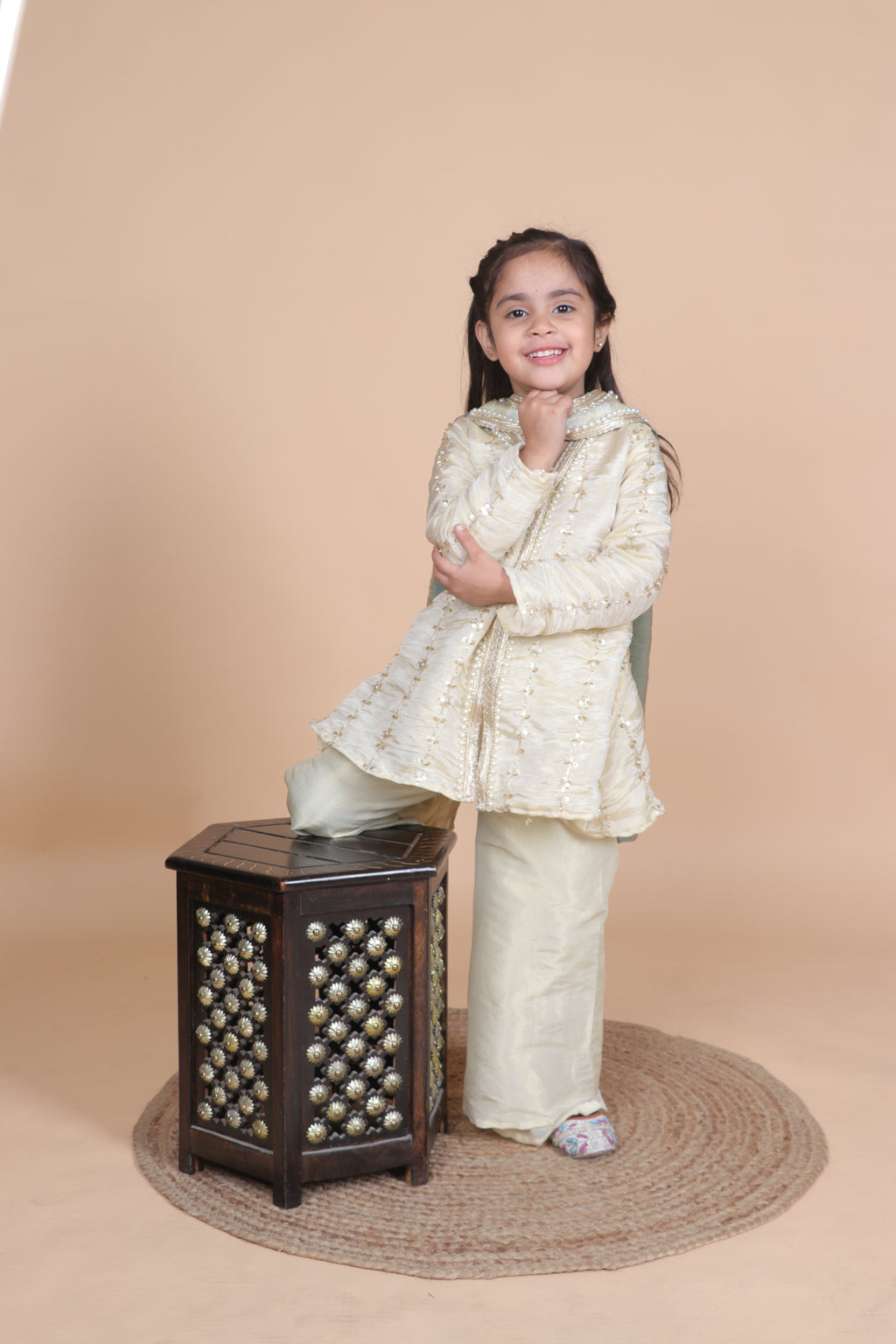 NOORE-E-IVORY PLAZO SET