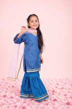 Royal Handpainted Sharara Set