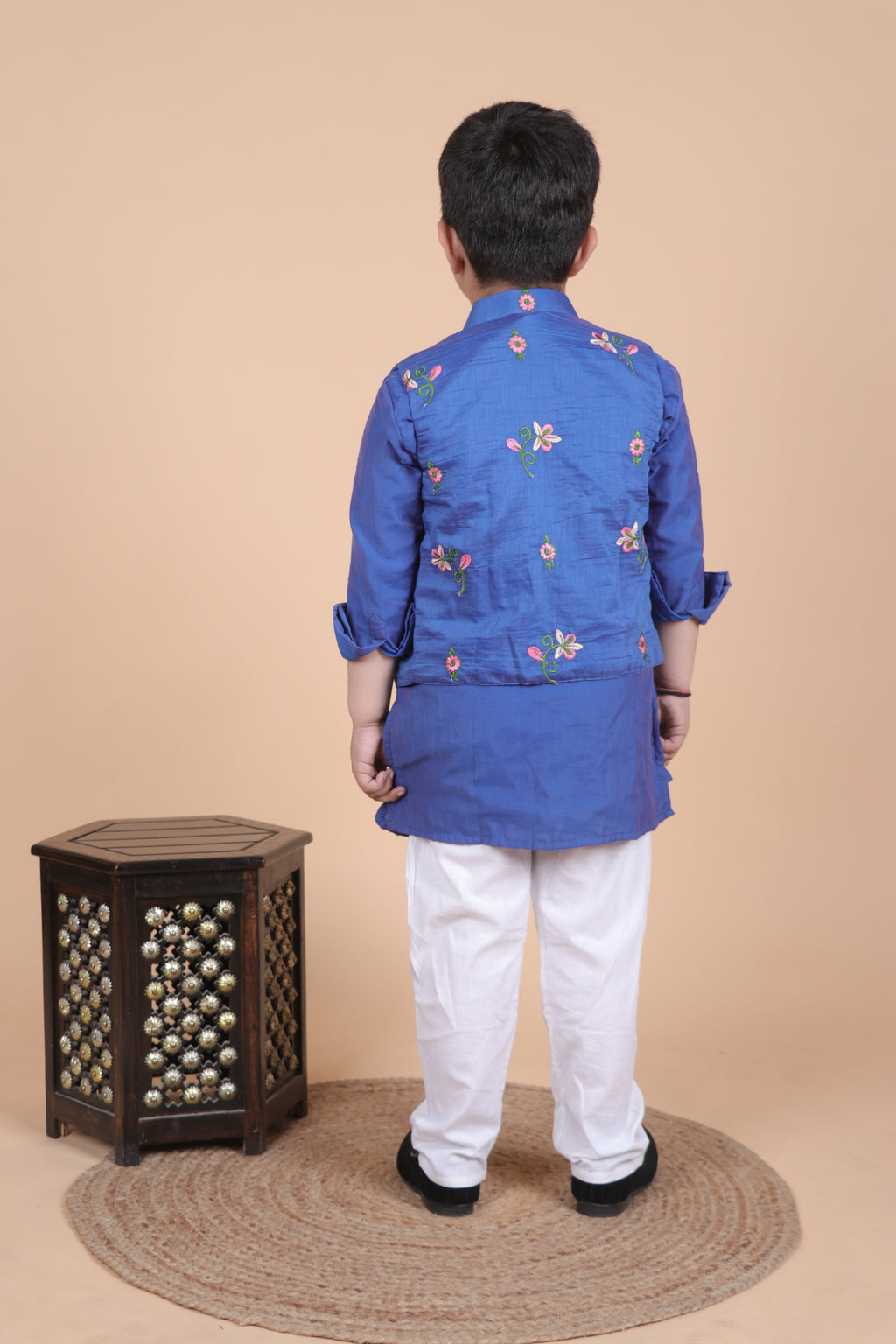 ROYAL ESSENCE EMBROIDRY JACKET STYLE KURTA PYJAMA