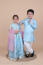Pastel Gotta Patti Kurta Pyjama Set