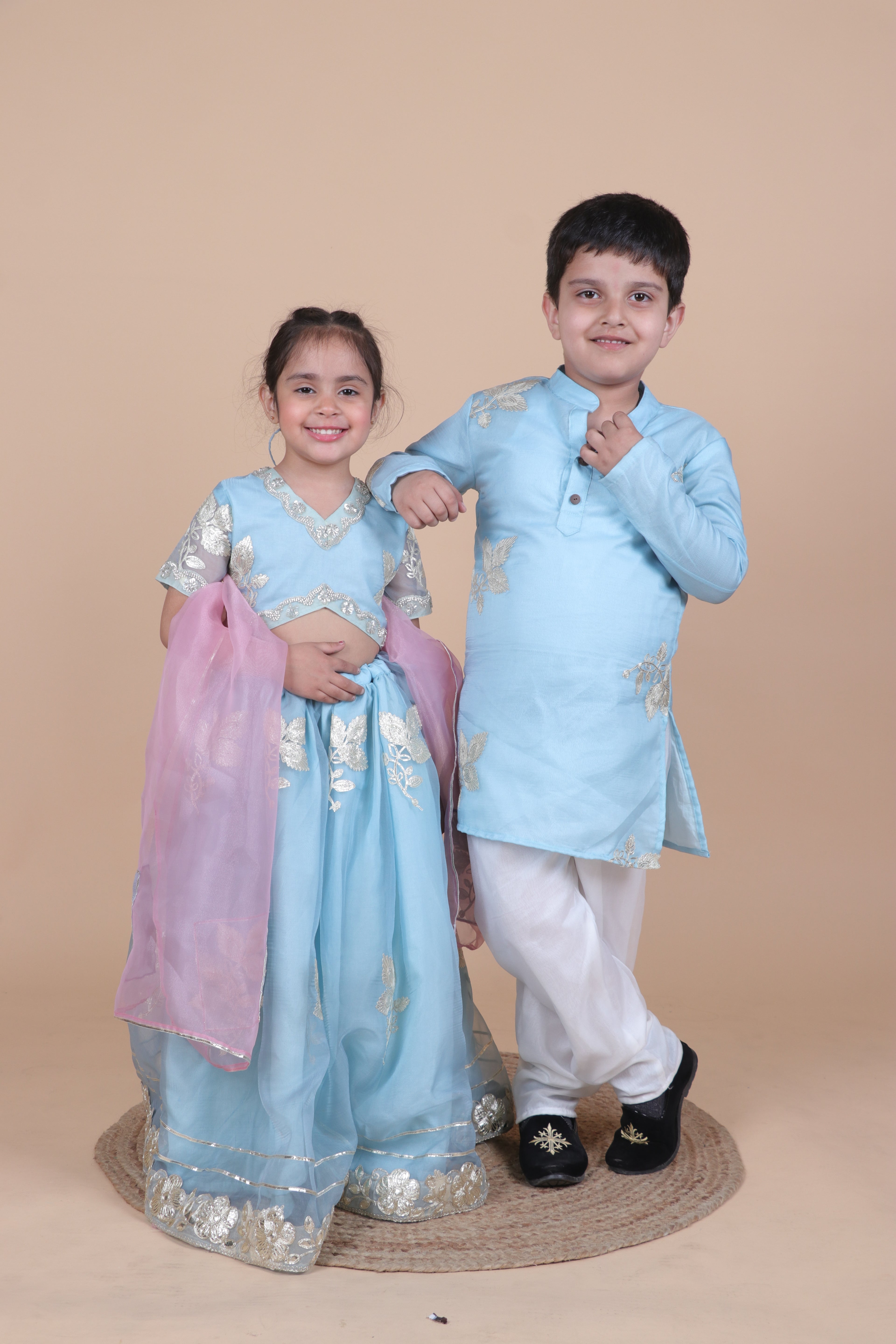 PASTEL GOTTA WORK FESTIVE WEAR KURTA PYJAMA