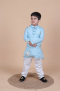 PASTEL GOTTA WORK FESTIVE WEAR KURTA PYJAMA