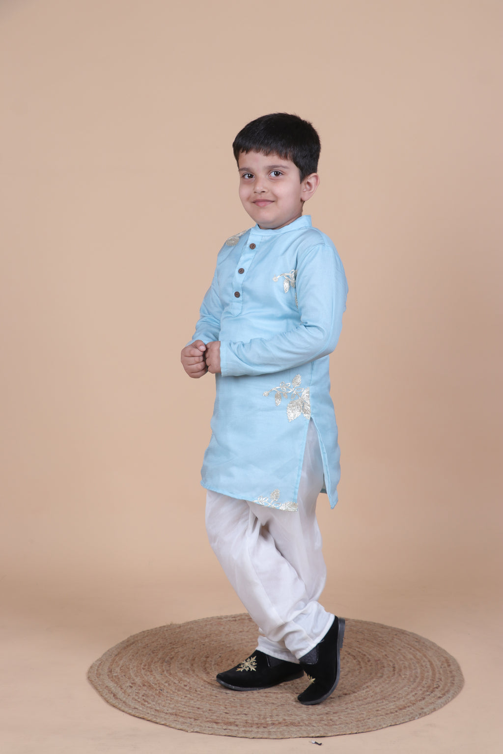 PASTEL GOTTA WORK FESTIVE WEAR KURTA PYJAMA