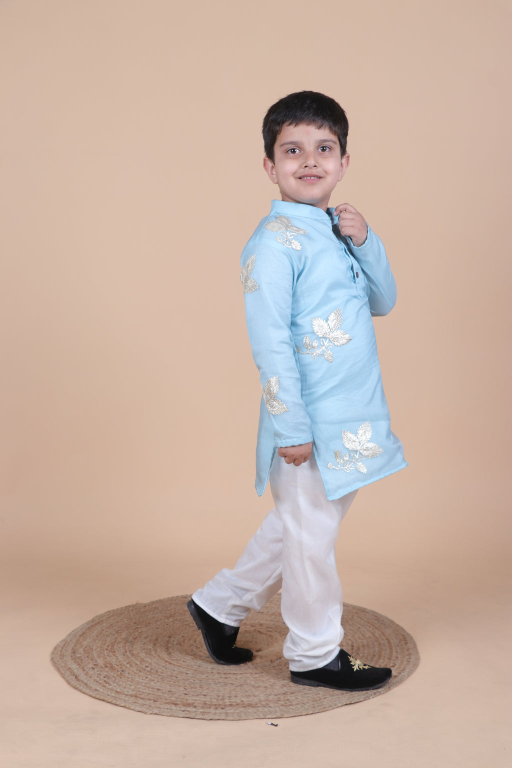PASTEL GOTTA WORK FESTIVE WEAR KURTA PYJAMA