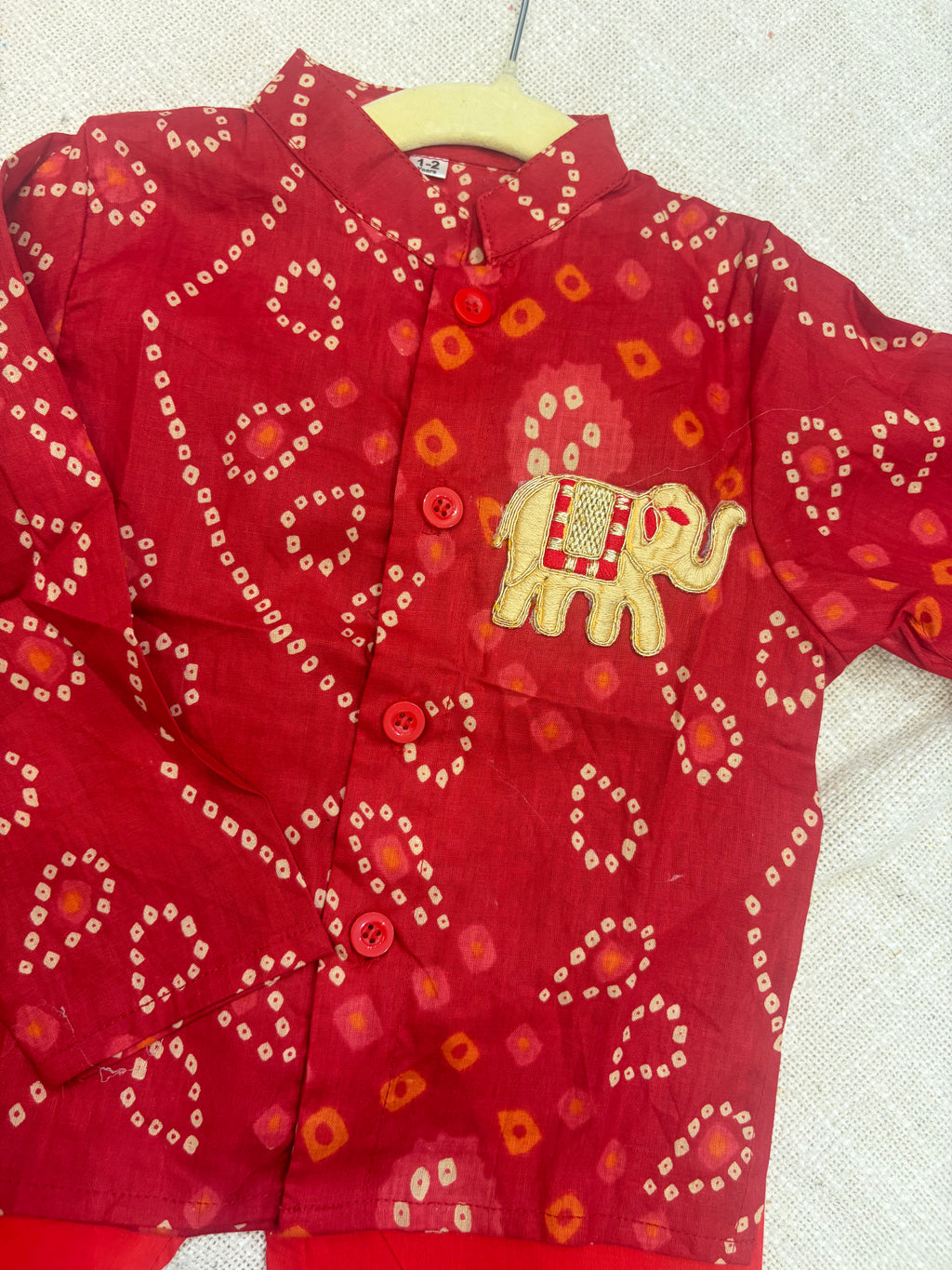 Bandhej Kurta Pyjama Set