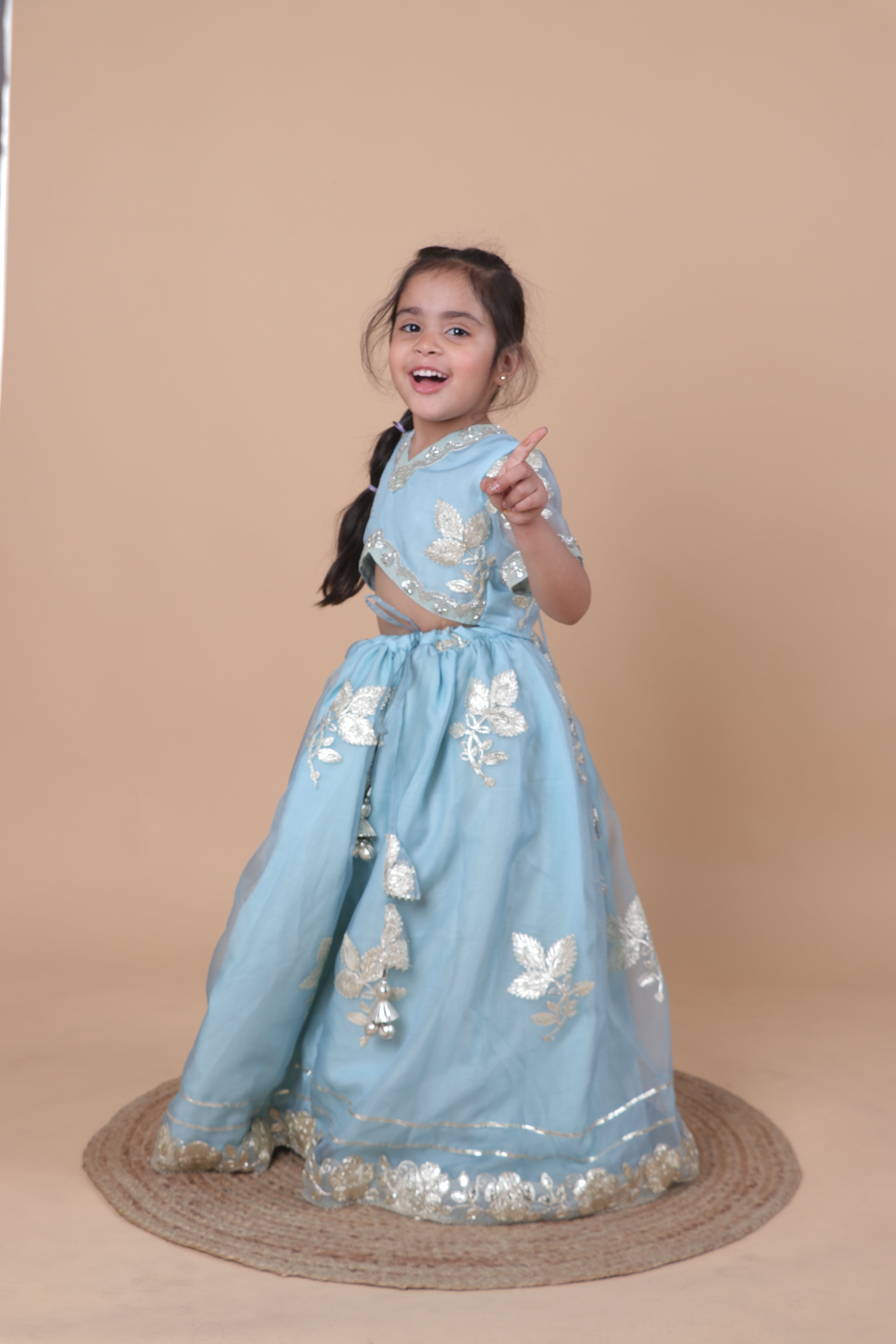 GLAM ROOTS PASTEL ZARI WORK LEHENGA