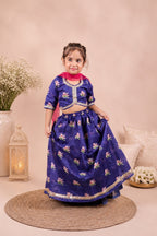 PUPLE BLOSSOM TWIRL LEHENGA