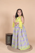 SUNSHINE AND LILAC LEHENGA SET