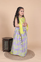 SUNSHINE AND LILAC LEHENGA SET