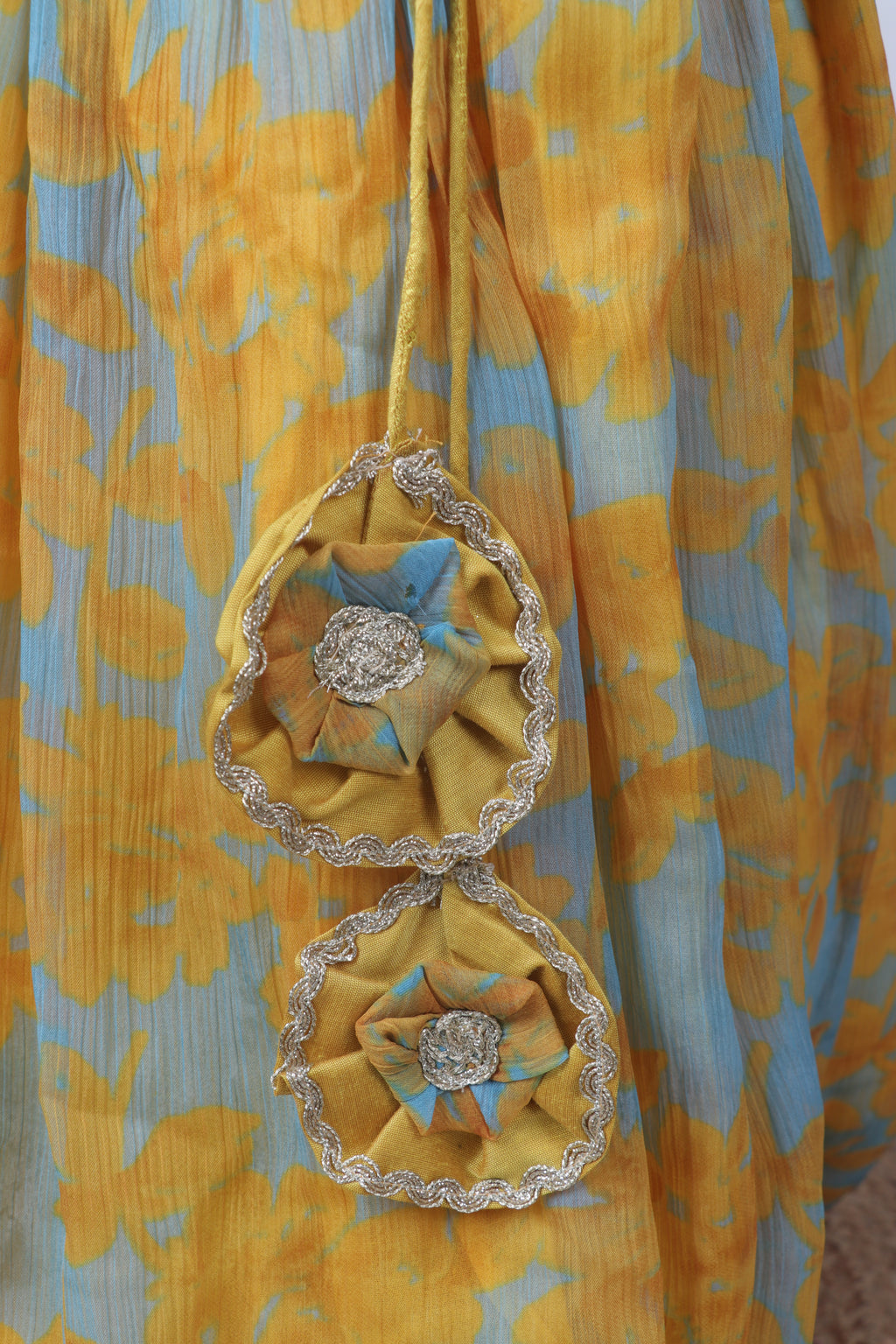 FLORAL MUSTARD LEHENGA