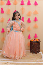 Peach Blossom Grace Lehenga