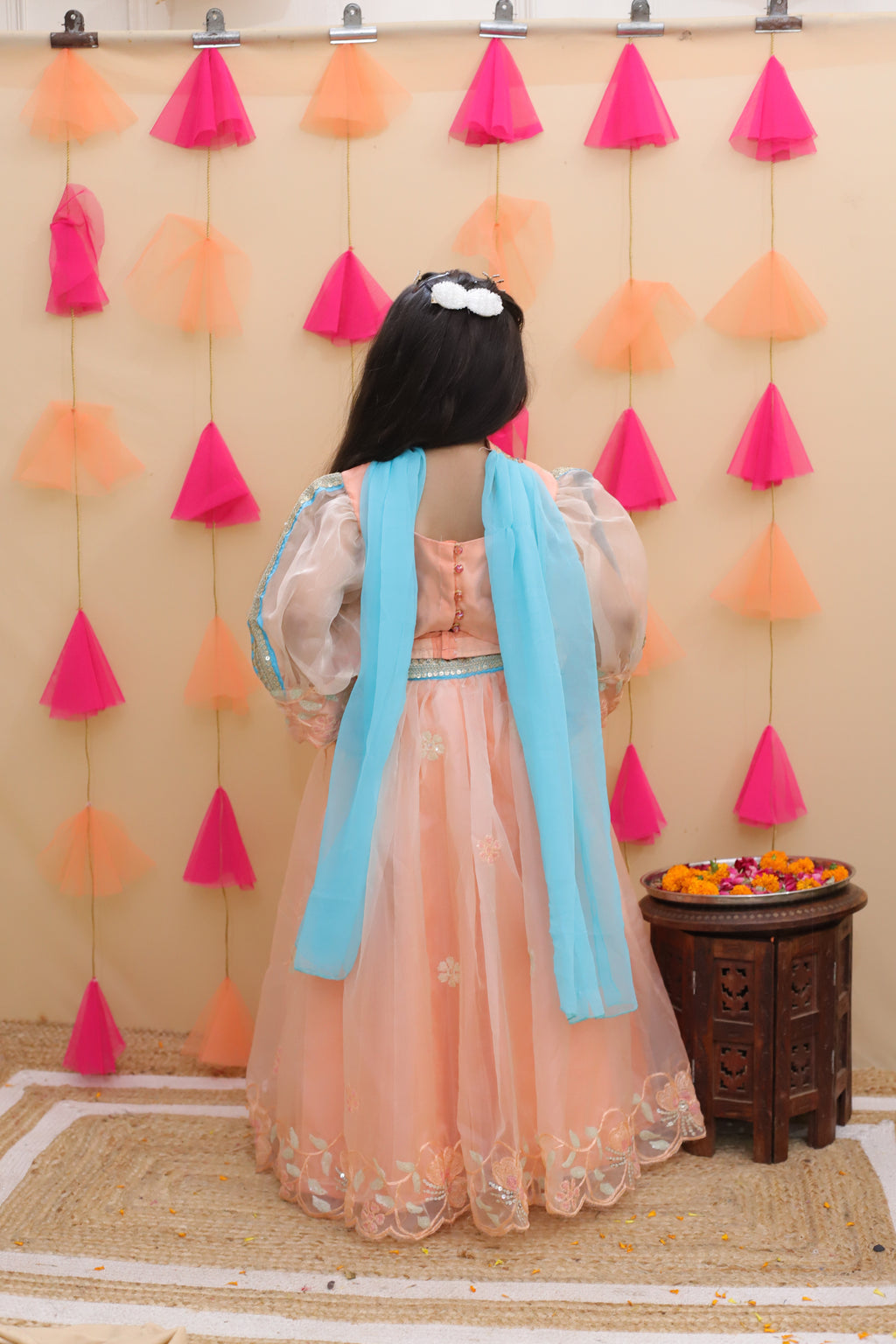 Peach Blossom Grace Lehenga