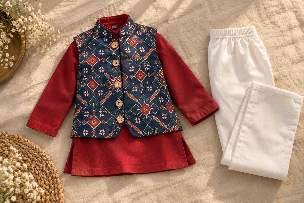 Royal Patola Kurta Set