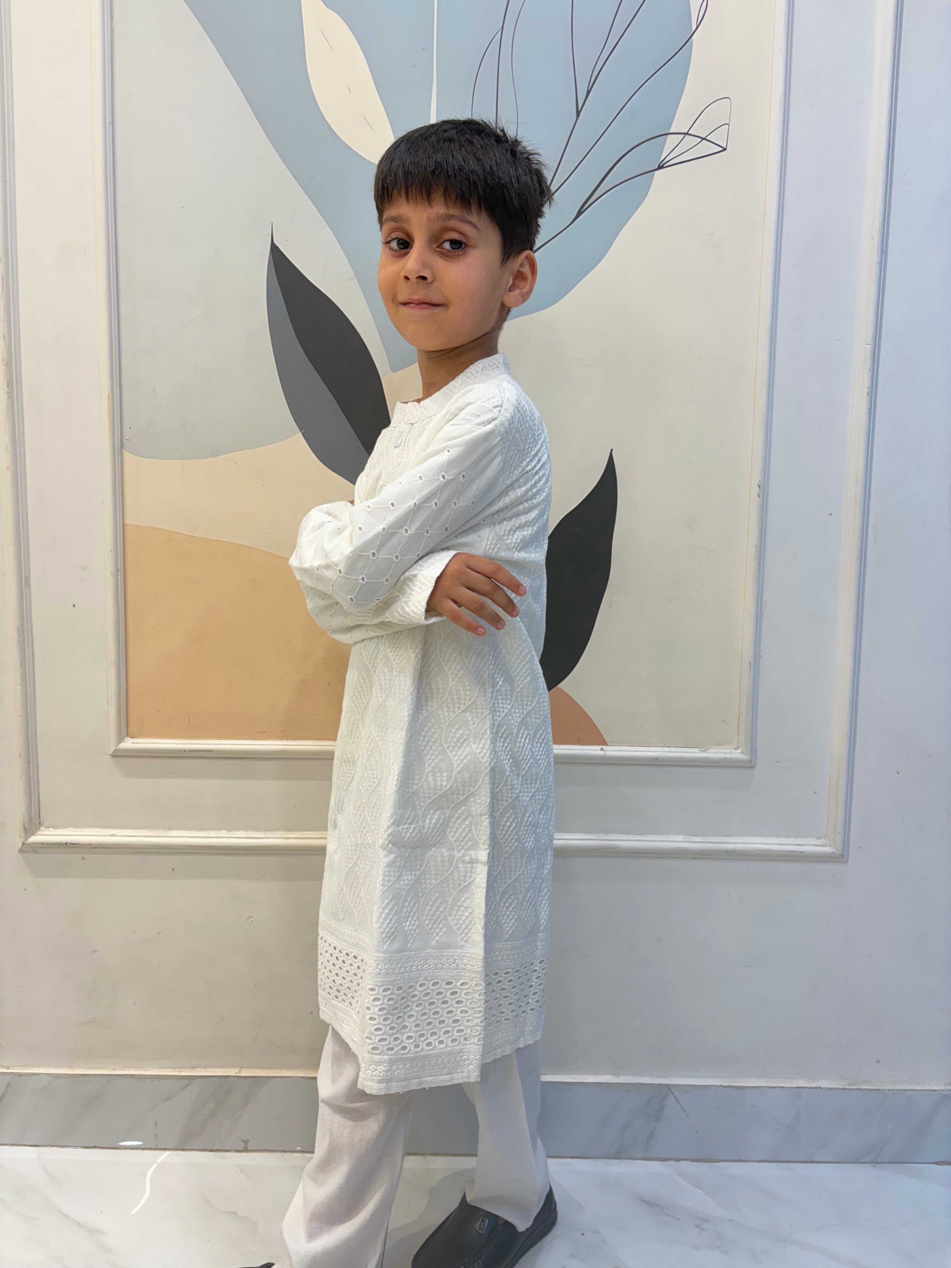 Noor White Kurta Set