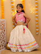 Gulrang Leheriya Lehenga Set
