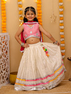Gulrang Leheriya Lehenga Set