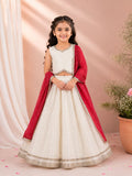 Ivory Check lehenga Set